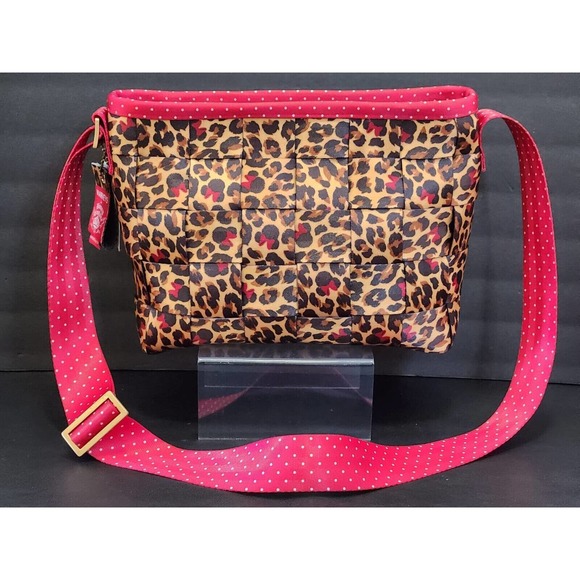 Harvey's For Disney Couture Minnie Mouse Leopard Print Seatbelt Purse NWT! - Picture 2 of 16